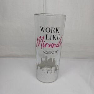 Sex And The City 12oz Cooler Cocktail Glass Work Like Miranda HBO Authentic